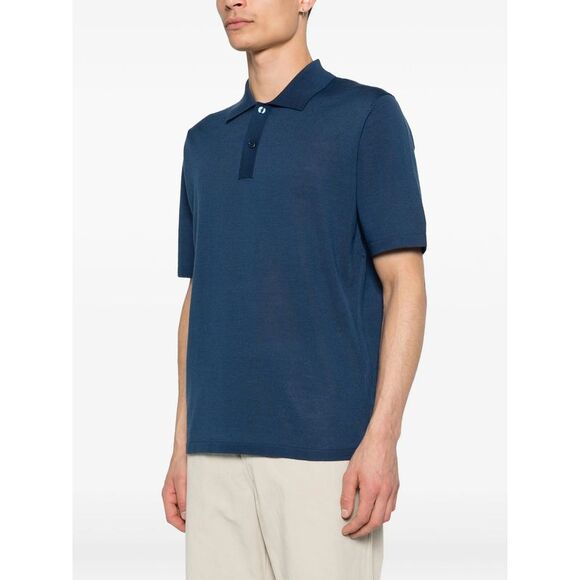 Samsoe Samsoe Blue Polo Shirts Men